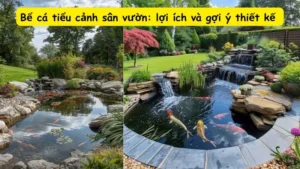 Bể cá tiểu cảnh sân vườn: lợi ích và gợi ý thiết kế