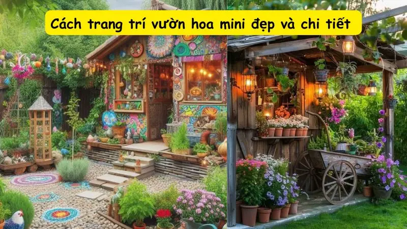 Cách trang trí vườn hoa mini đẹp và chi tiết